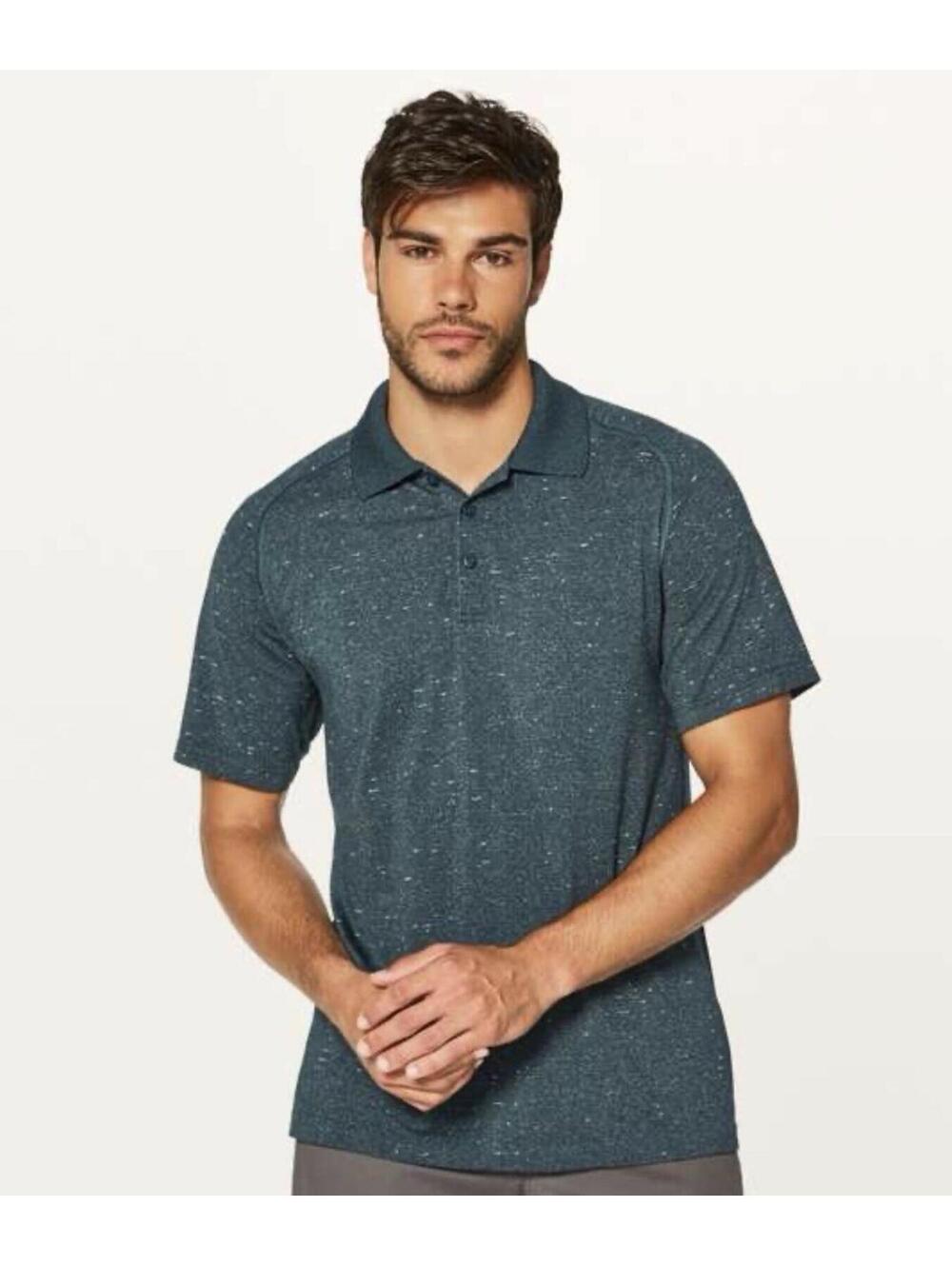Lululemon Metal Vent Tech Polo 2.0 Shirt Men's X-Large Green Golf Preppy